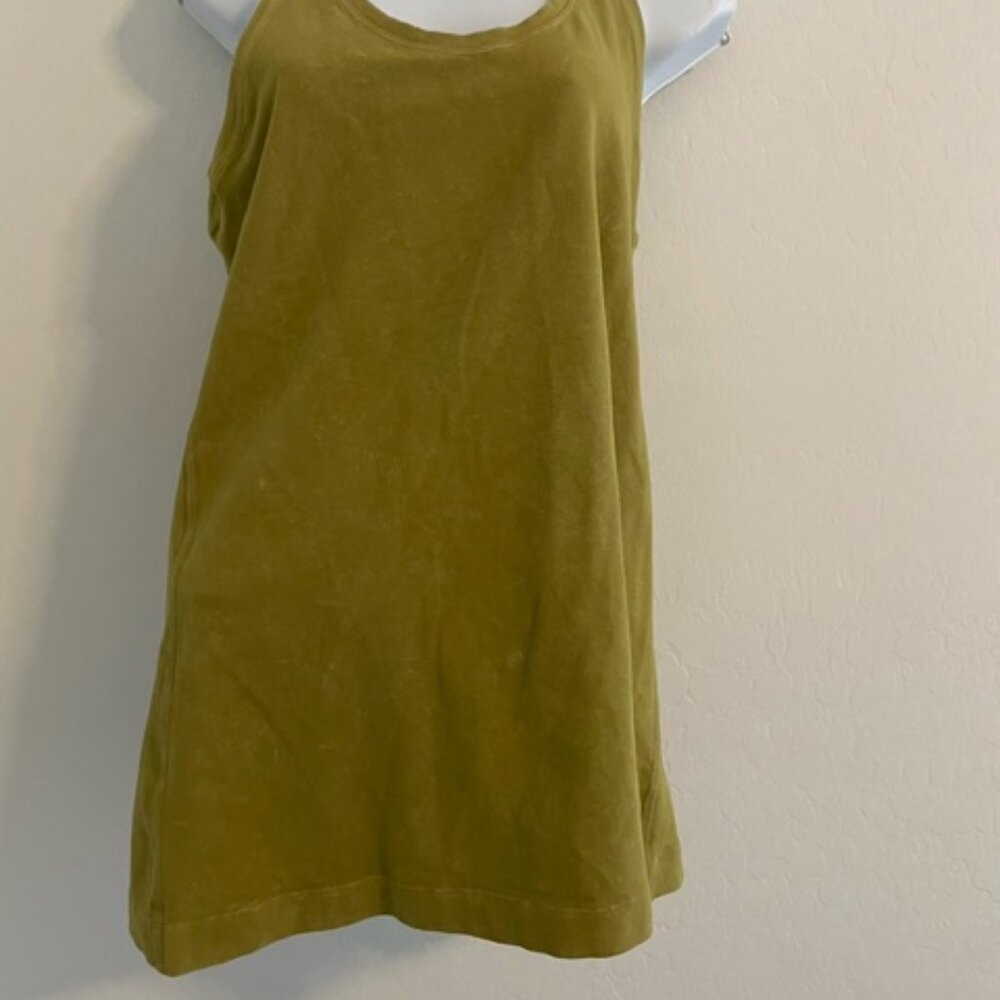 Lululemon Tank Top Womens Cool Racerback sz 10 olive green EUC - Picture 6 of 6